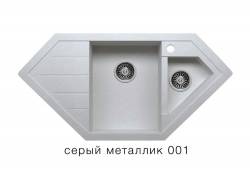 Кухонная мойка Tolero R-114 Серый металлик 001