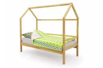 Кровать-домик Svogen с бортиком натура без покрытия