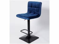 Барный стул BN 1012 синий вельвет