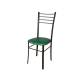 Стул Лайт ДХ-5 на коричневом каркасе обивка изумруд