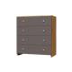 Комод 4 МДФ Дуб золотистый/Графит