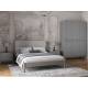 Кровать Нортан 1600 Антрацит/серый шелк