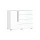 Комод 1 дверь 4 ящика Норд (1200) Белый/Белый