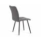 Стул обеденный Bari флок серый