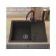 Кухонная мойка Uperwood Quartz UPD-03-04 черная матовая