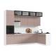 Кухня Оливия NEW 3,0х1,8/1080м (490) Компоновка №1 Шарли Pink,Белый