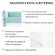 Детская мягкая кровать Denvas с бортиком эвкалипт