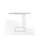 Стол пристенный Компакт Пластик 0414-белые опоры