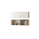 Шкаф настенный Скайлайн 900 с дверкой белый шагрень