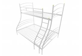 Кровать двухъярусная Глория белая