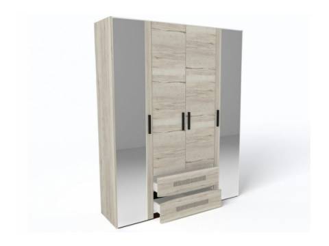 Шкаф 4-х дверный Мале