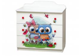 Комод с фотопечатью Совята №3