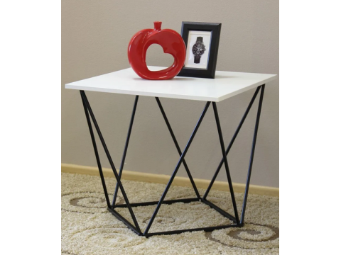 Стол журнальный Кристи Белый/черный