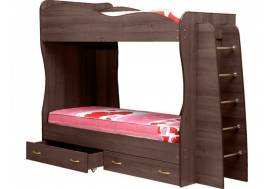 Кровать детская двухъярусная Юниор 1 шимо темный