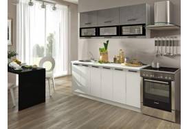 Кухня Фиджи белый/бетон 1800