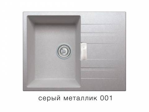 Кухонная мойка Tolero Loft TL650 Серый металлик 001