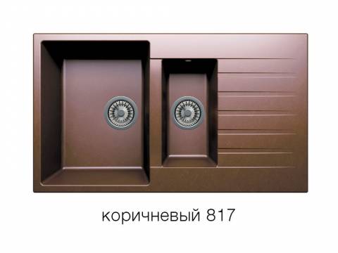 Кухонная мойка Tolero R-118 Коричневый 817