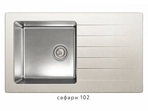 Кухонная мойка Tolero twist TTS-860 Сафари 102