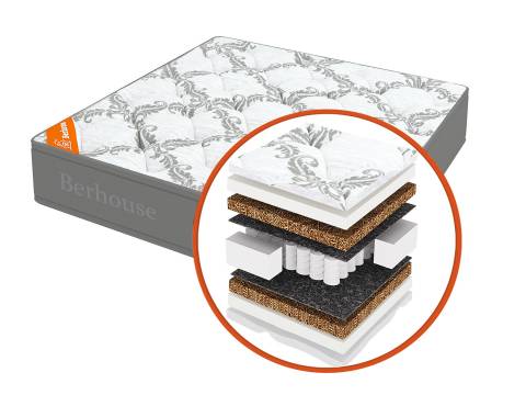 Матрас Mega кокос 10 TFK Gray Night 120х200