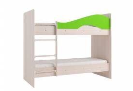 Двухъярусная кровать Мая без ящиков на латофлексах-Лайм