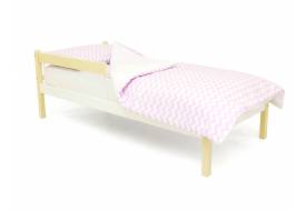 Кровать Svogen classic с бортиком бежево-белый