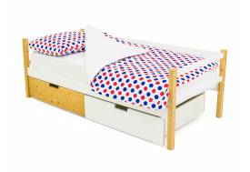 Кровать-тахта Svogen с ящиками дерево-белый