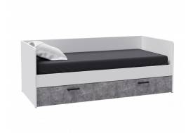 Кровать универсальная с ящиками Лючия белый/ателье светлое