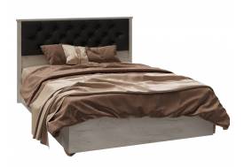 Кровать с мягкой спинкой София СКР-2 1400 с ортопедом Дуб крафт белый