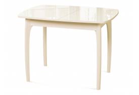 Стол Dikline М15 слоновая кость/стекло бежевое