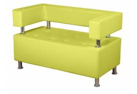 Диван двухместный Райли Кожзам Лайм