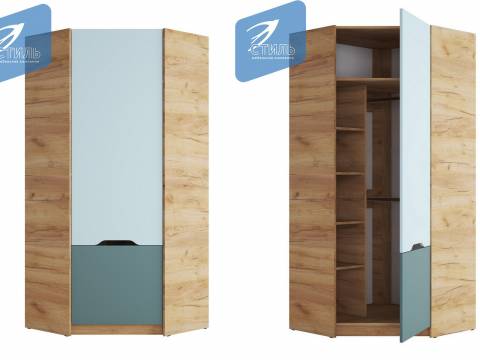 Шкаф ШК-003 угловой Rich мята