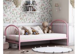 Кровать металлическая Эвора Розовый