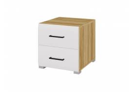 Тумбочка Ненси Крафт золотой-Белый 