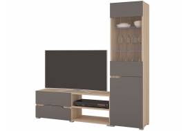 Мини стенка Анталия 1 Графит софт