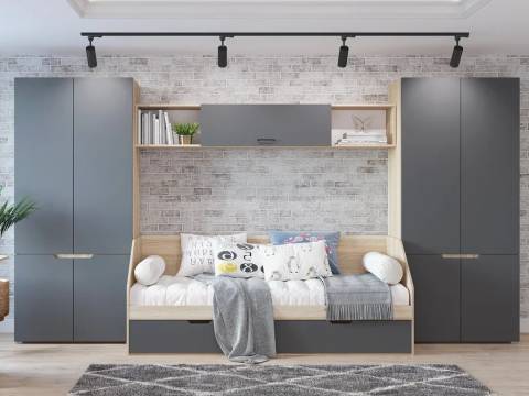 Детская Анталия Графит софт