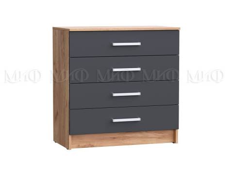Комод 800 Мартина Графит, Дуб крафт