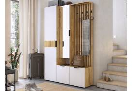 Модульная прихожая Бери белое дерево