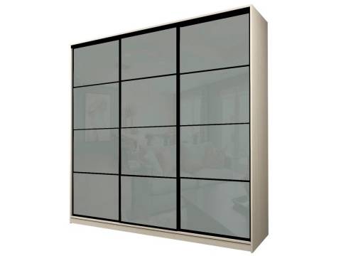 Шкаф-купе Max МШ-27-6-27/2-222 пленка Oracal светло-серая