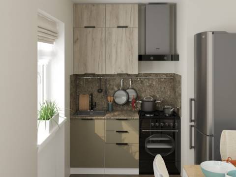 Кухонный гарнитур Альба мини 1000 мм