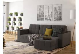 Диван угловой Атлант со столиком велюр Neo 10 шоколад