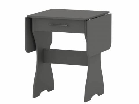 Стол обеденный раскладной с ящиком 6-02.120 Графит