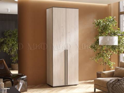 Шкаф двухстворчатый Норд 800 дуб крафт белый МГ