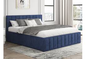 Кровать 1600 Лана синий велюр