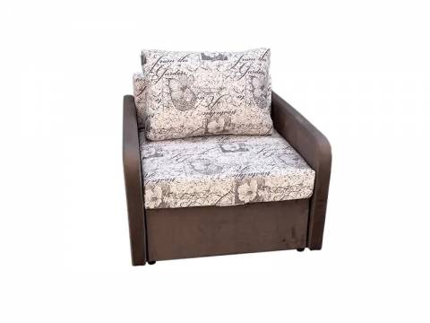 Кресло кровать Канзасик с подлокотниками цветы