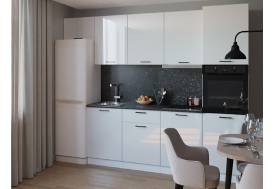 Кухонный гарнитур арт 7 Белый глянец 3000 мм