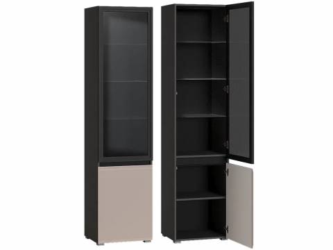 Шкаф-витрина 13.201 Сидней Веллюто Капучино