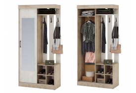 Прихожая Рона дуб крафт серый/дуб крафт белый