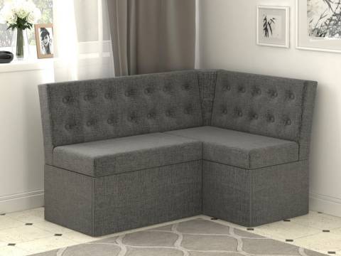 Скамья угловая Олимп-мини темно-серая