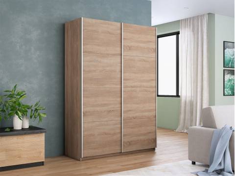 Шкаф-купе Прайм 2-х дверный 1400 два ДСП Сонома