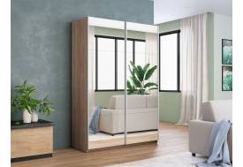Шкаф-купе Прайм 2-х дверный 1600 два зеркала Сонома